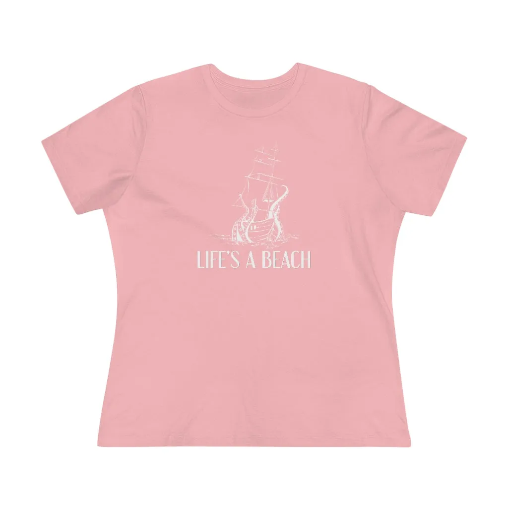 Life's A Beach, Women's Premium Tee