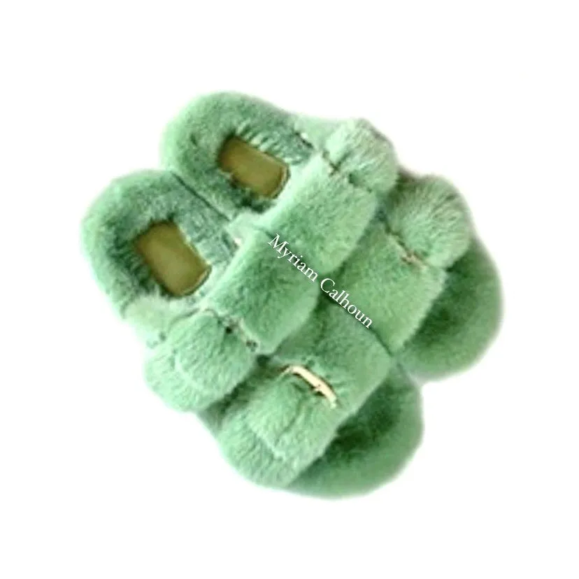 Light Green Arizona Slippers