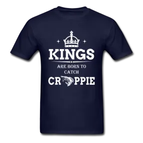 Men's "Kings Are Born" Navy Blue Short Sleeve T-Shirt