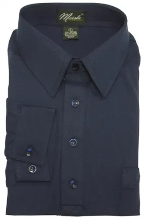 Merola Long Sleeve Pocket Polo Shirt - Navy