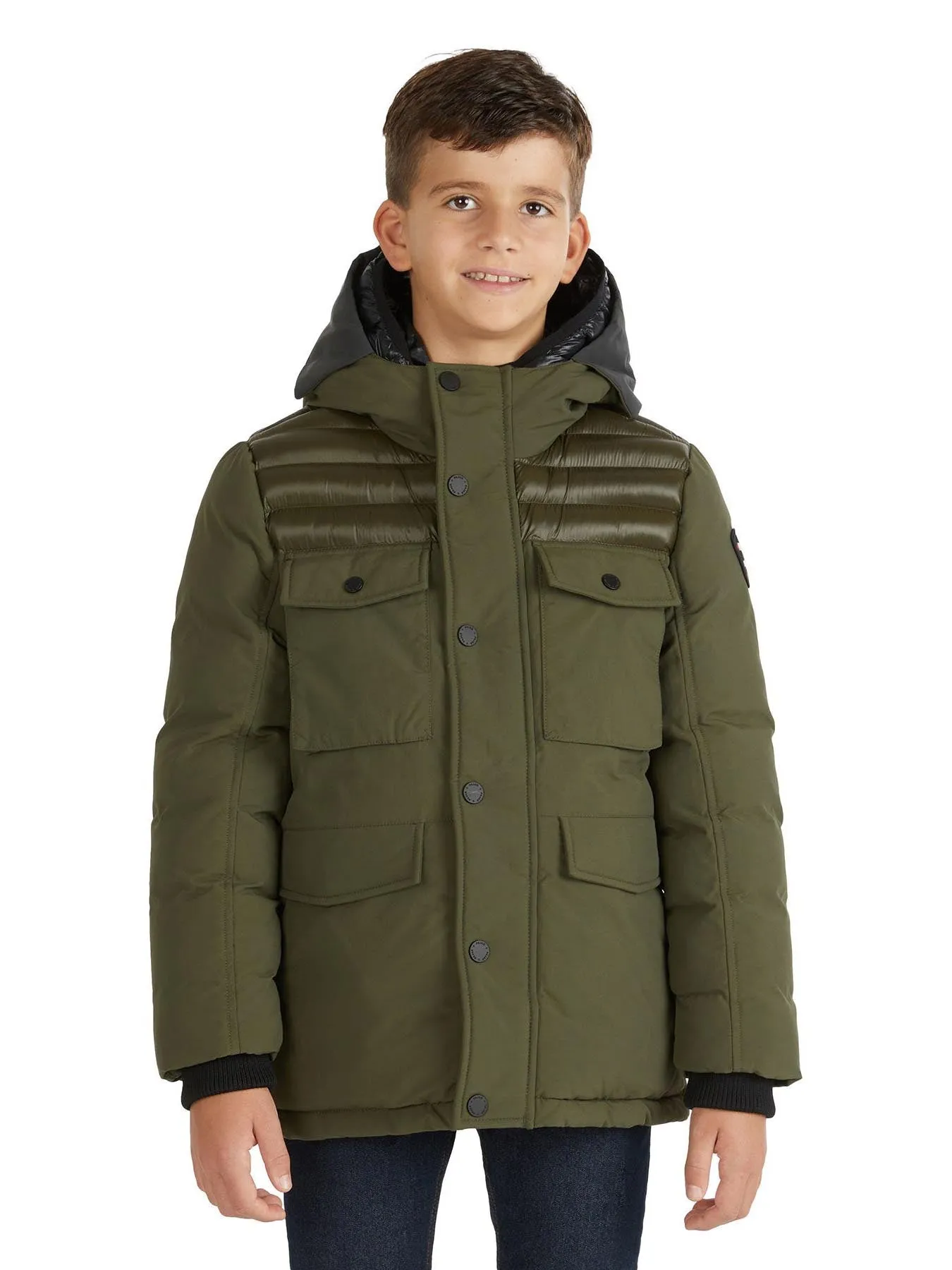 Mikkel Boys' Mixed-Media Parka