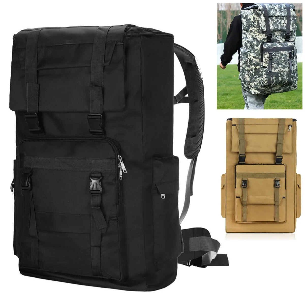 MROYALE™ 120L XL Tactical Outdoor Hiking Backpack | Supersize, MOLLE, Bug Out