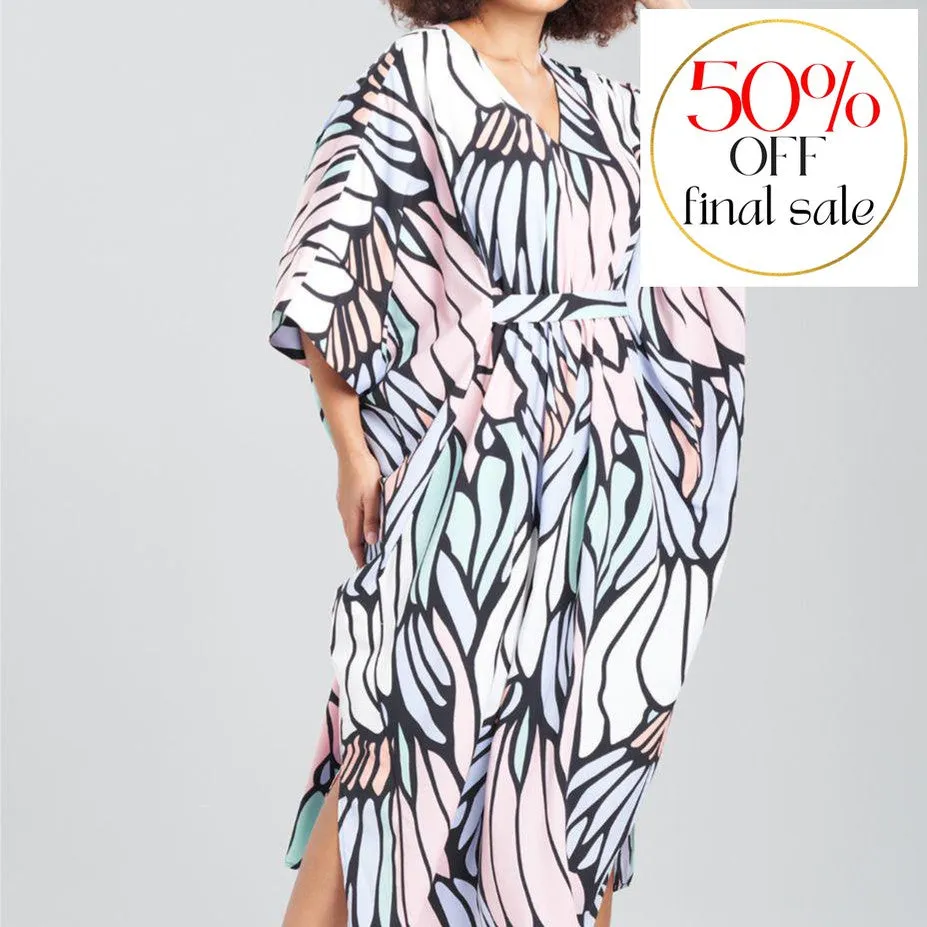 Natori Papillon Caftan in Periwikle R70010