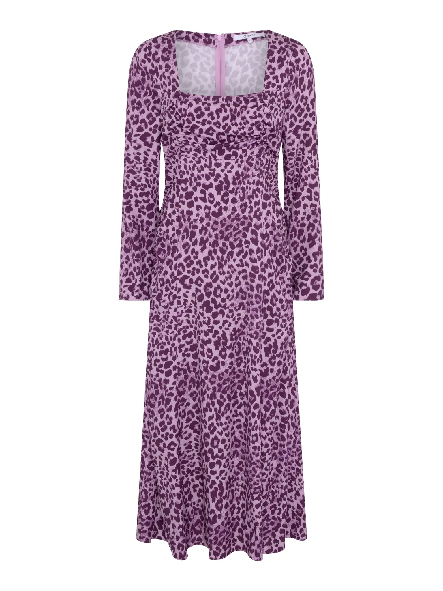 Olenia Dress in Purple Cheetah Print