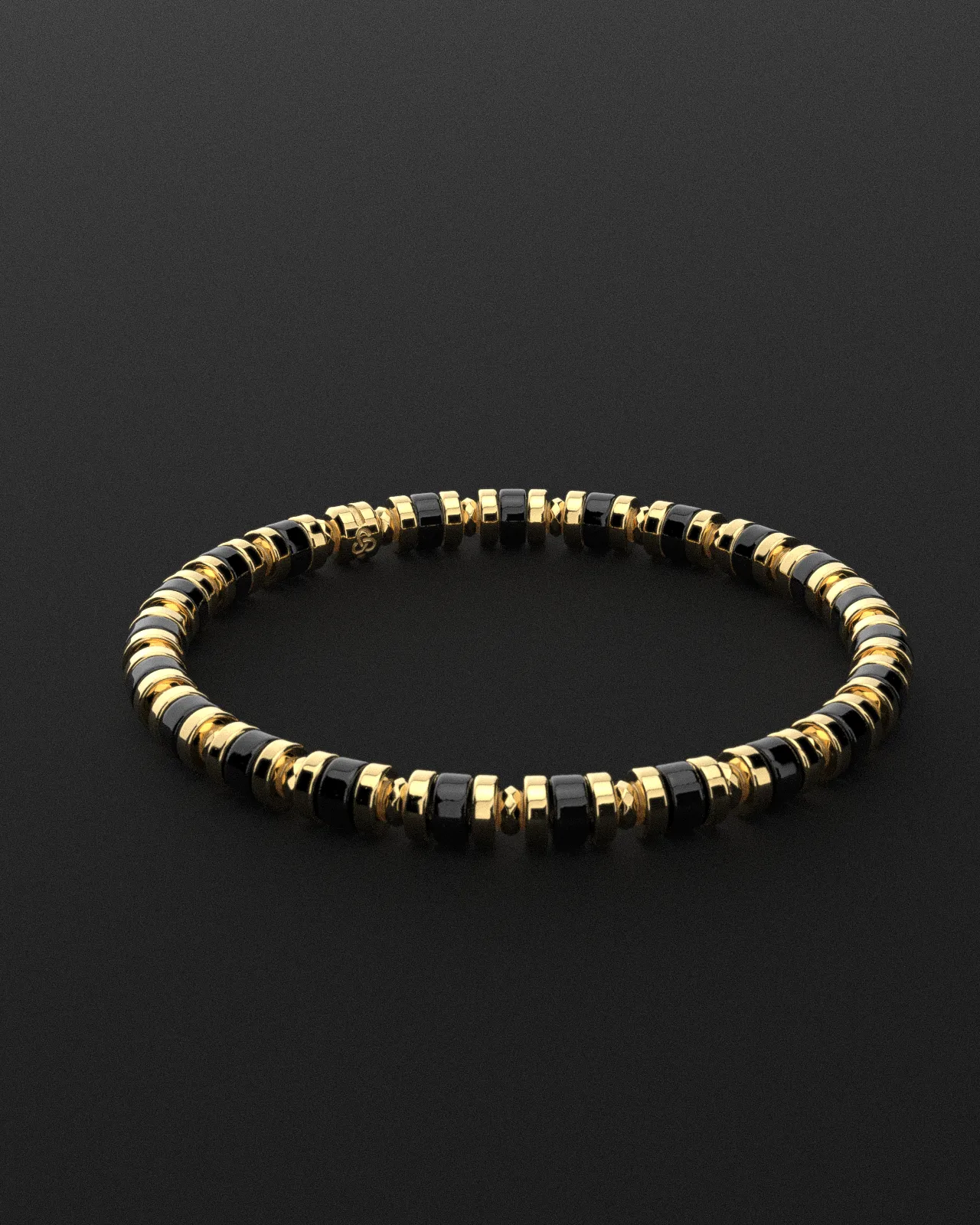 Onyx Bracelet 6mm | Spacer