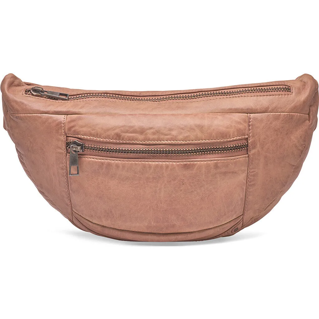 Oversize leather bumbag in high and soft quality / 13860 - Camel