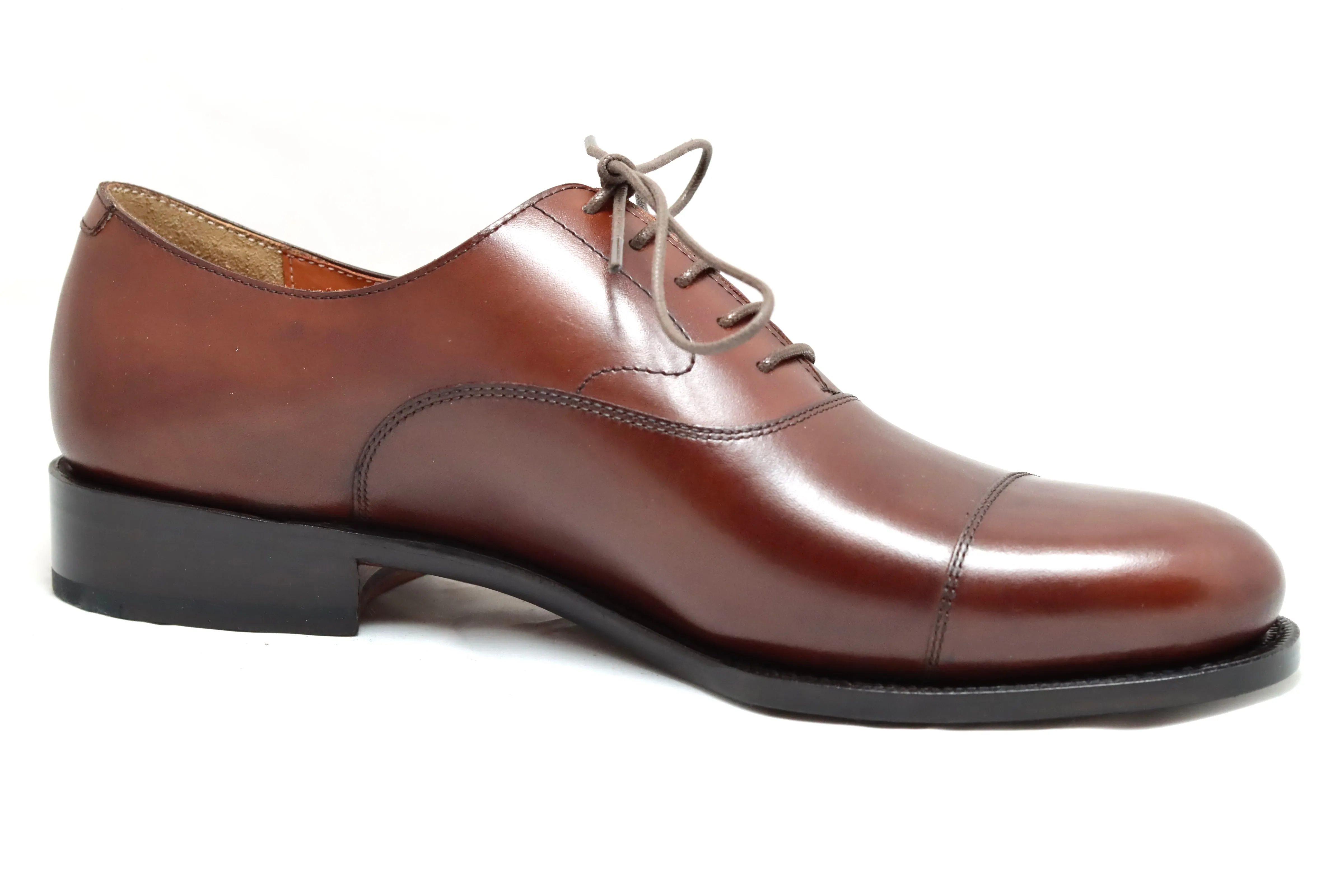 Oxford toecap |  brown | Calf | wide fit