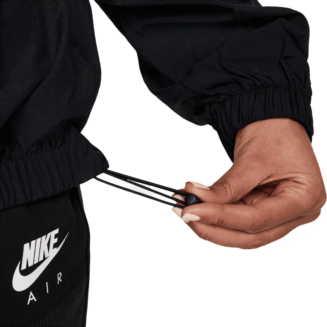 Plus - Women's Nike Sportswear Essential Windrunner - Black/Black/White