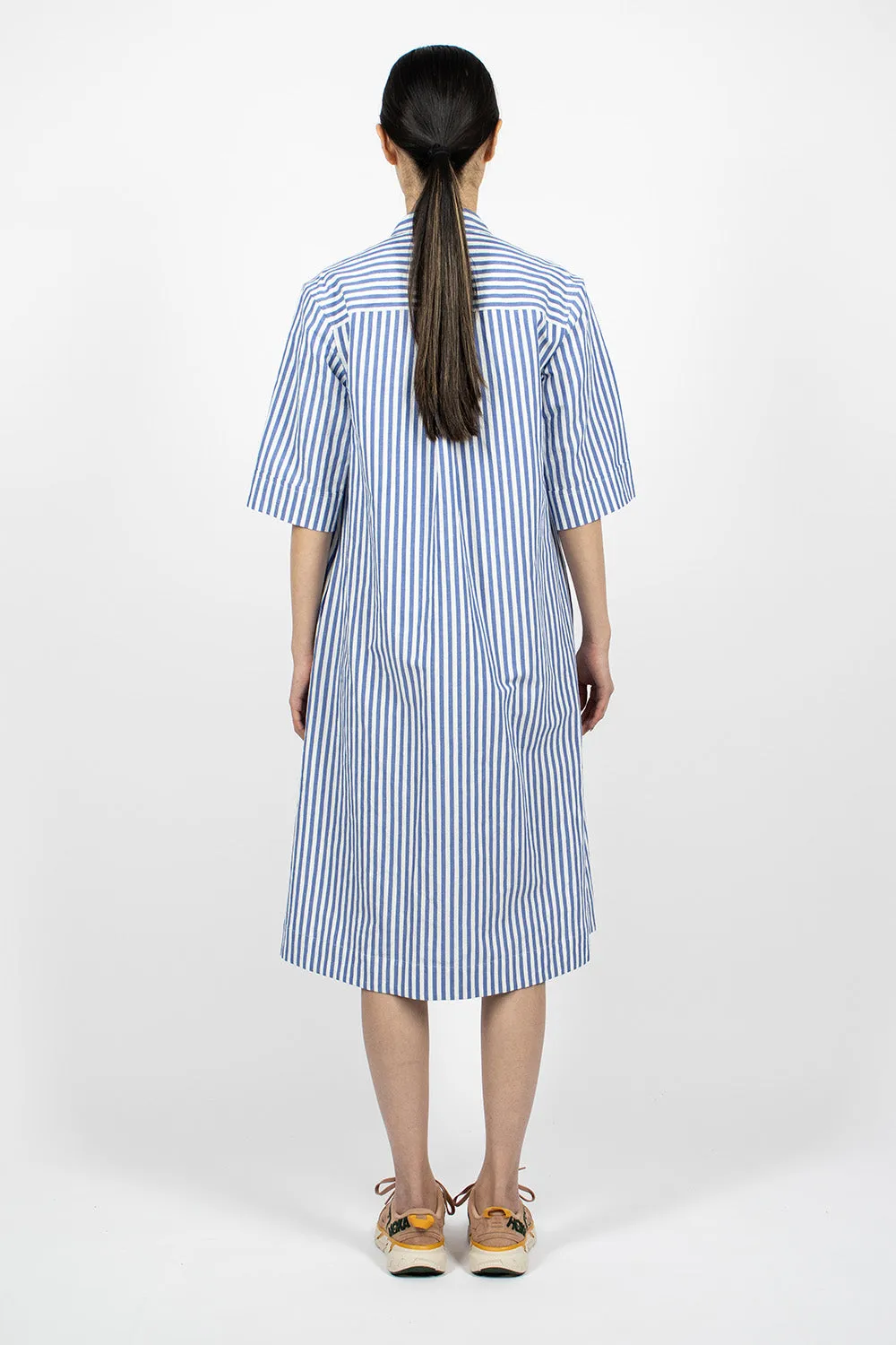 Polo Dress Candy Stripe Blue/White