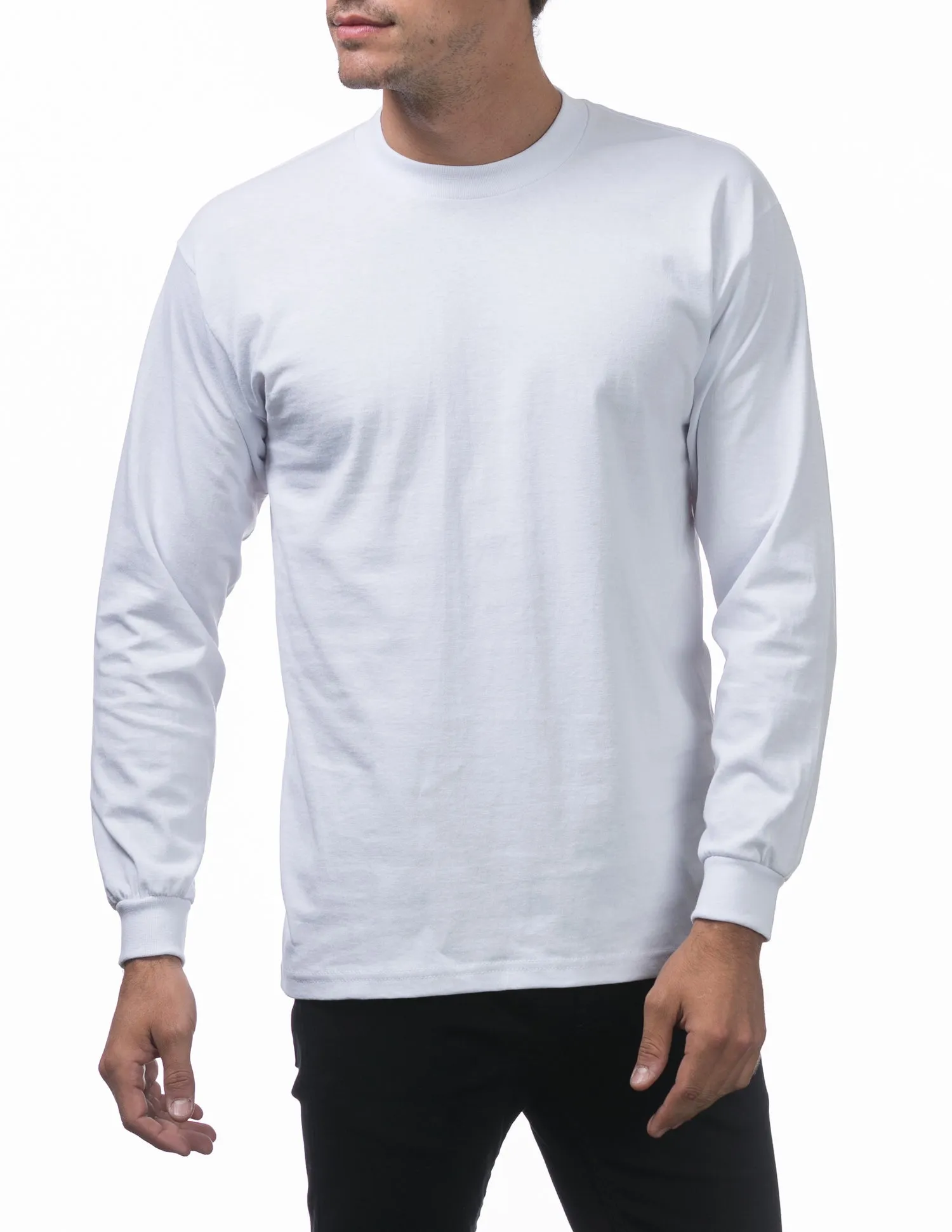 Proclub Heavyweight Long Sleeve TALL - WHITE