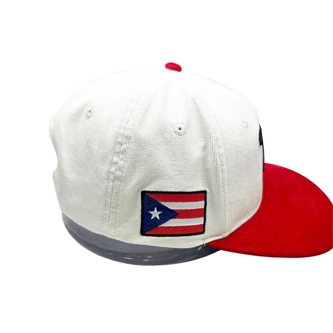 Puerto Rico (white & Red) Hat