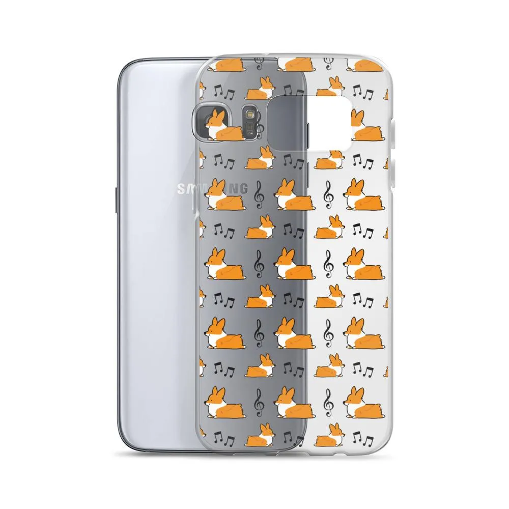 "Music Notes" Corgi Samsung Phone Case