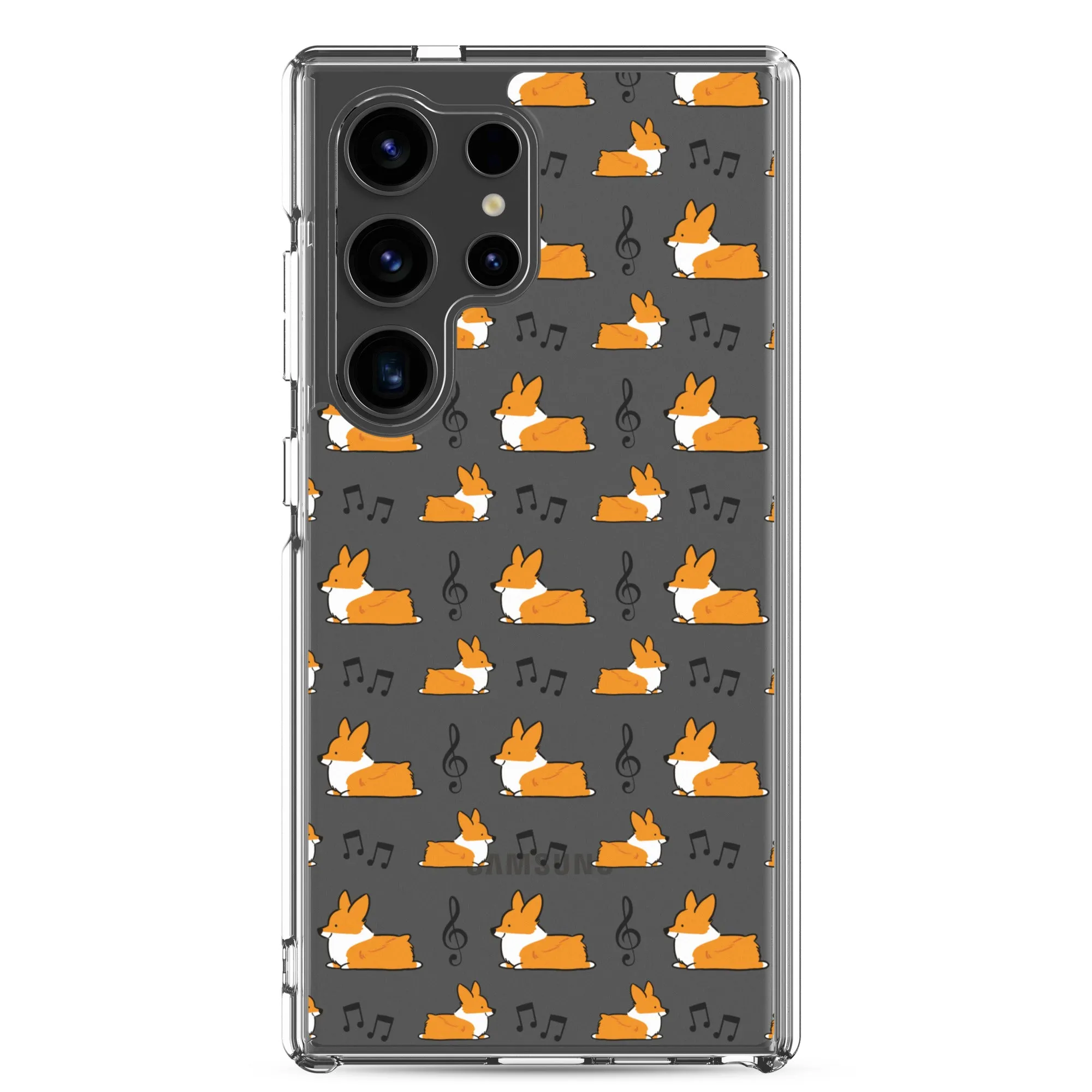 "Music Notes" Corgi Samsung Phone Case