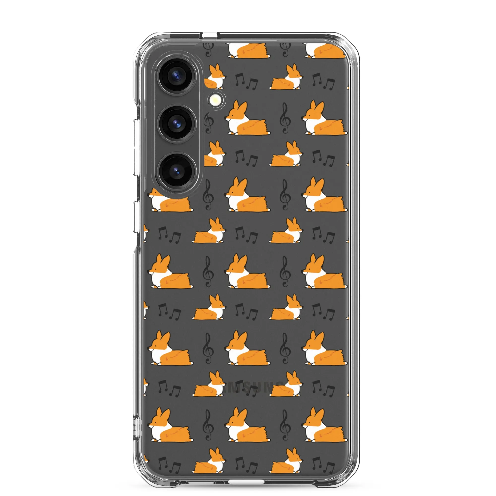 "Music Notes" Corgi Samsung Phone Case