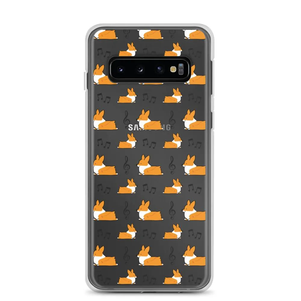 "Music Notes" Corgi Samsung Phone Case