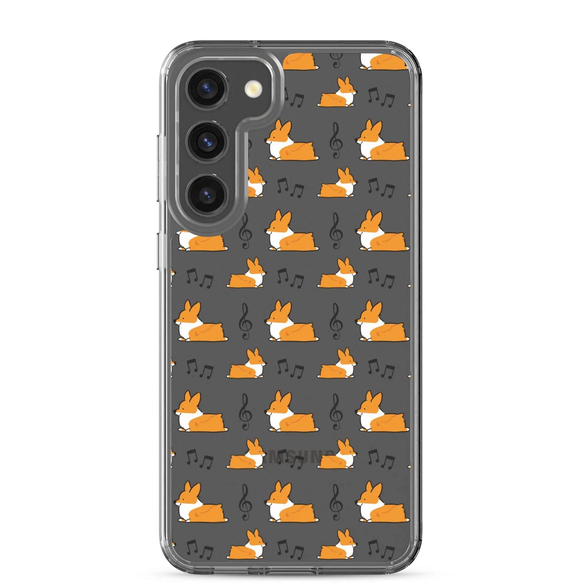 "Music Notes" Corgi Samsung Phone Case