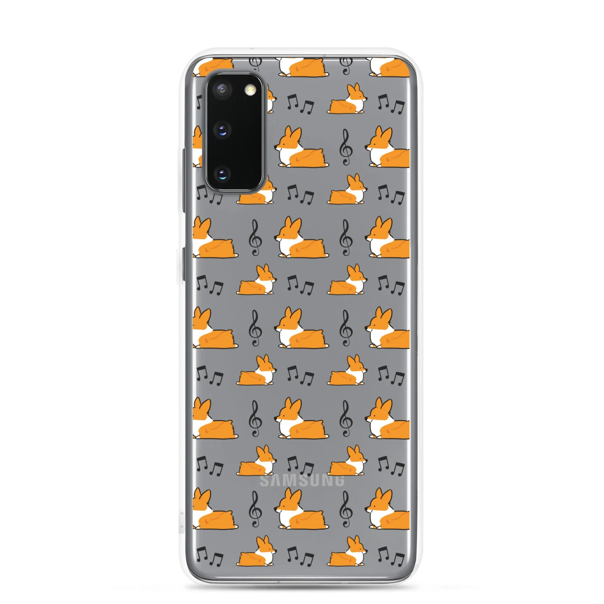 "Music Notes" Corgi Samsung Phone Case