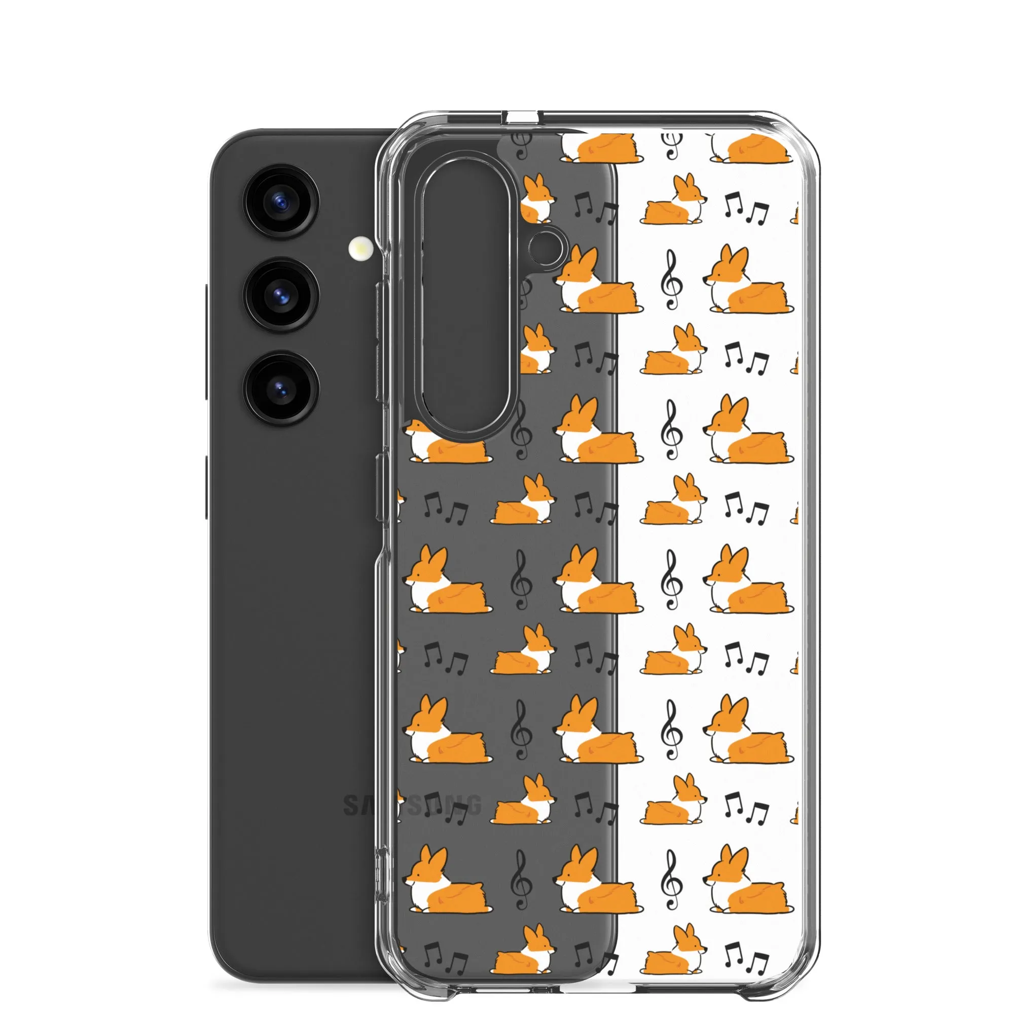 "Music Notes" Corgi Samsung Phone Case