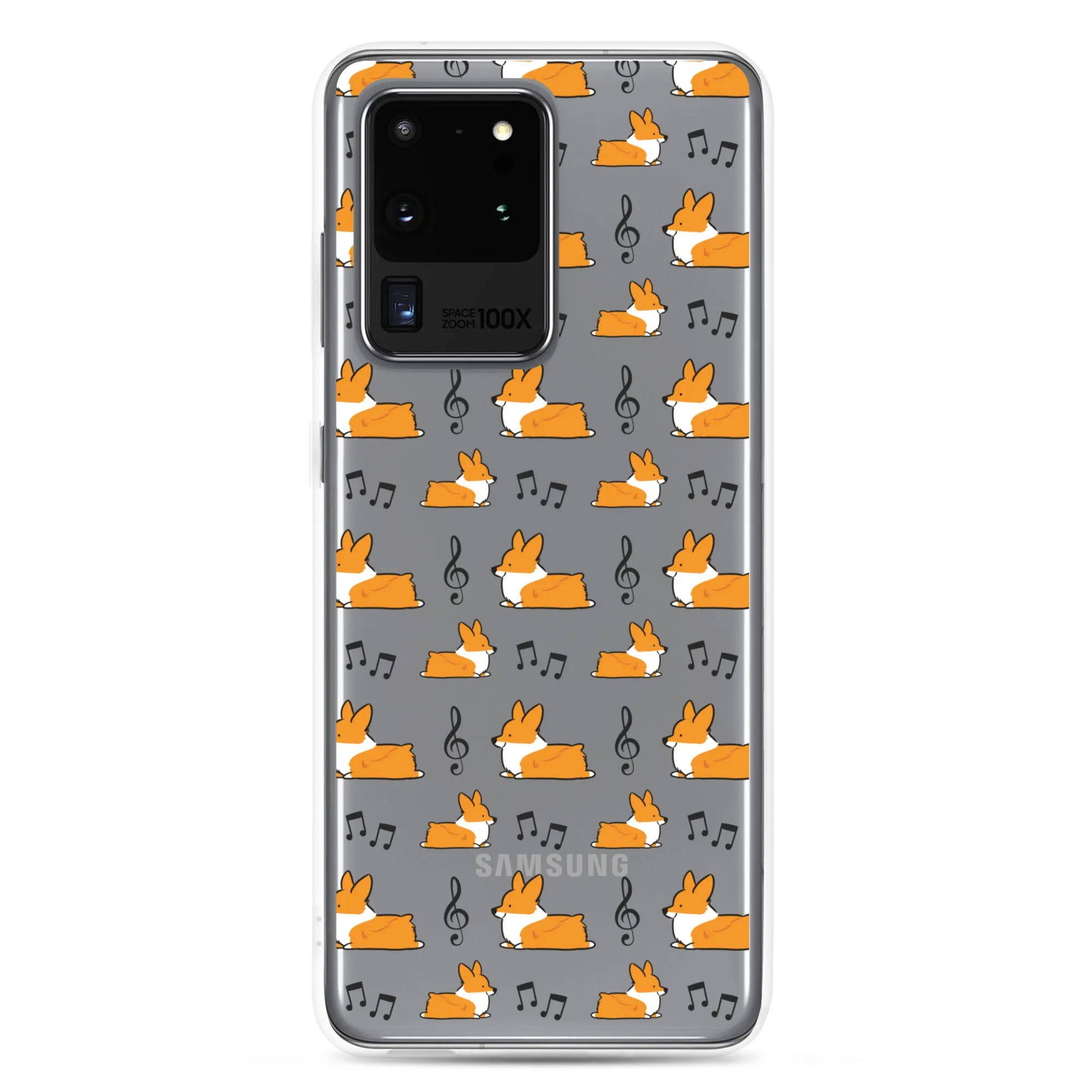 "Music Notes" Corgi Samsung Phone Case