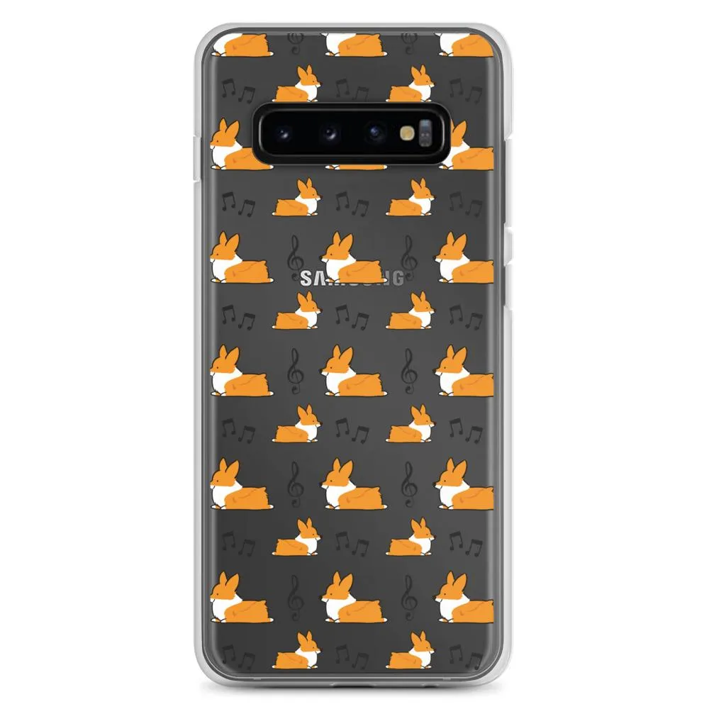 "Music Notes" Corgi Samsung Phone Case