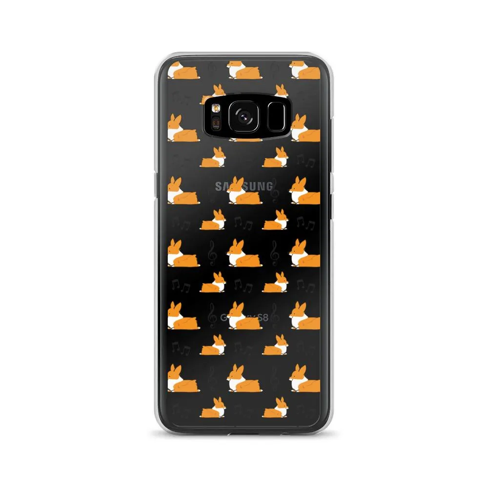 "Music Notes" Corgi Samsung Phone Case