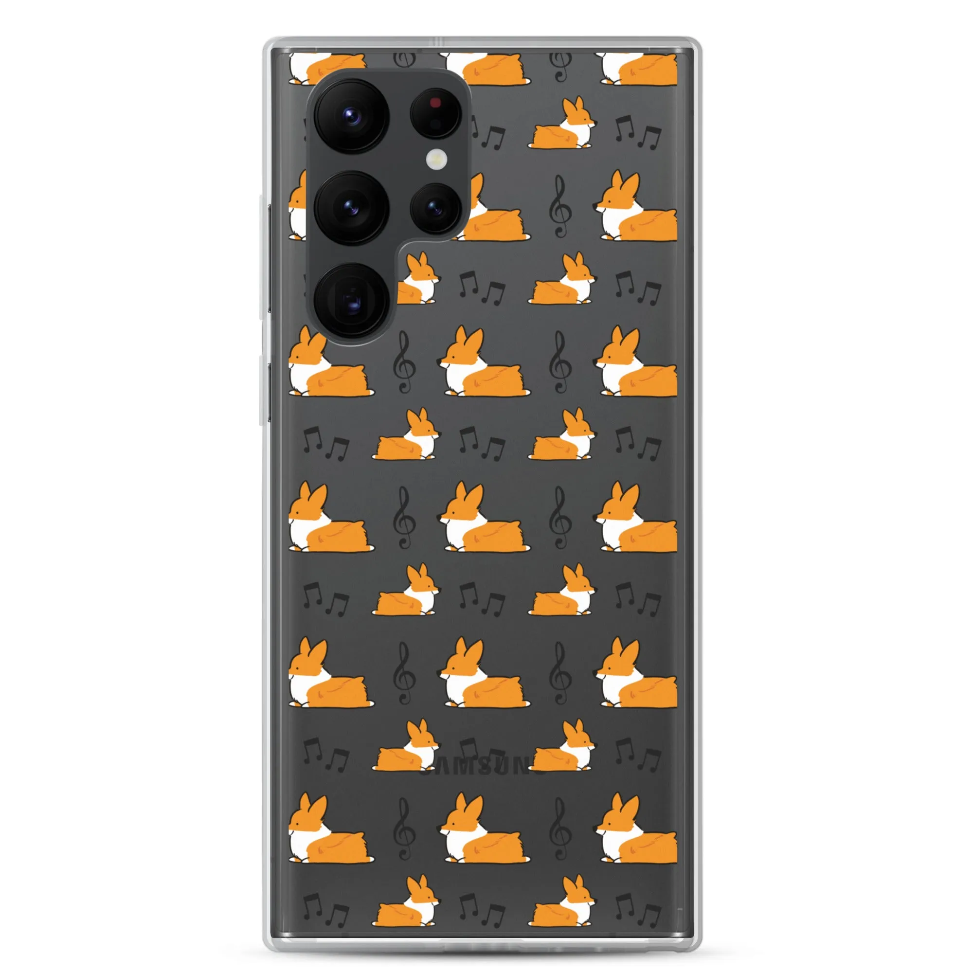 "Music Notes" Corgi Samsung Phone Case