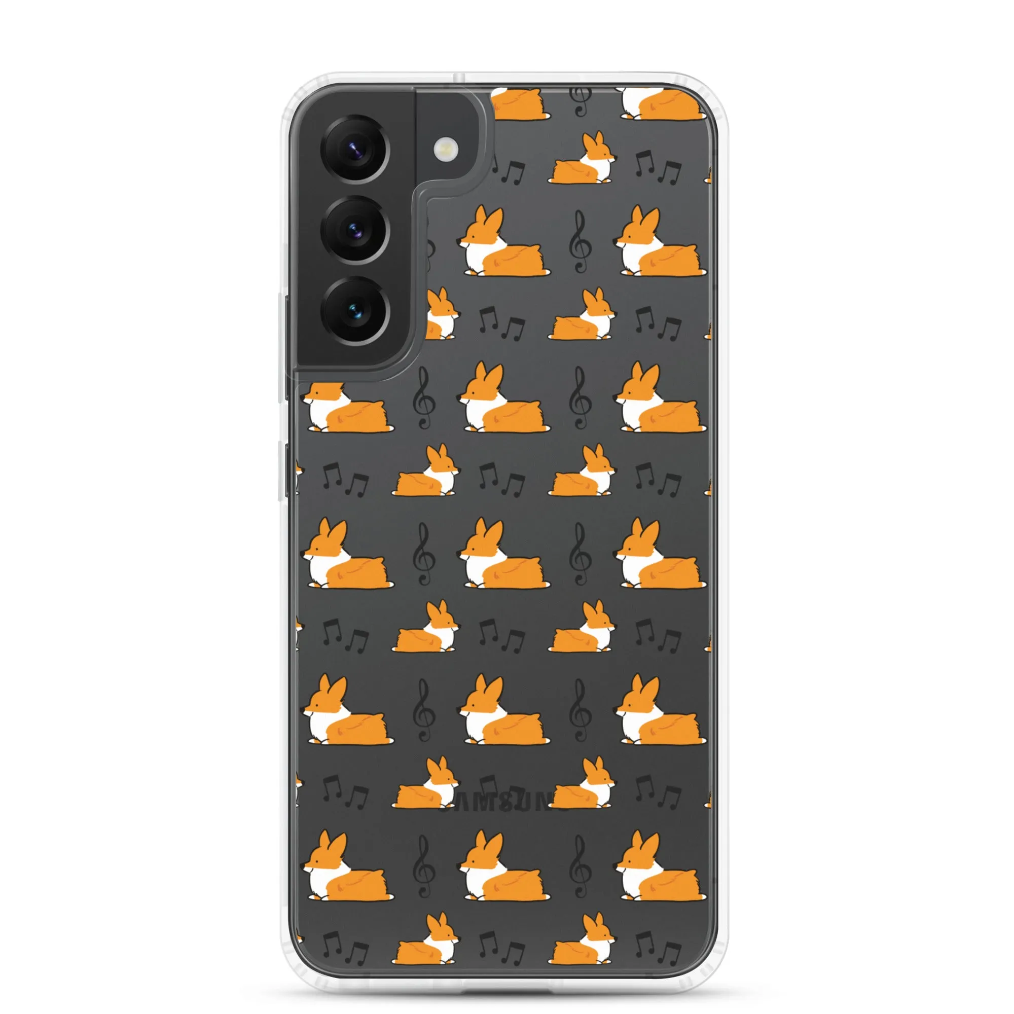 "Music Notes" Corgi Samsung Phone Case