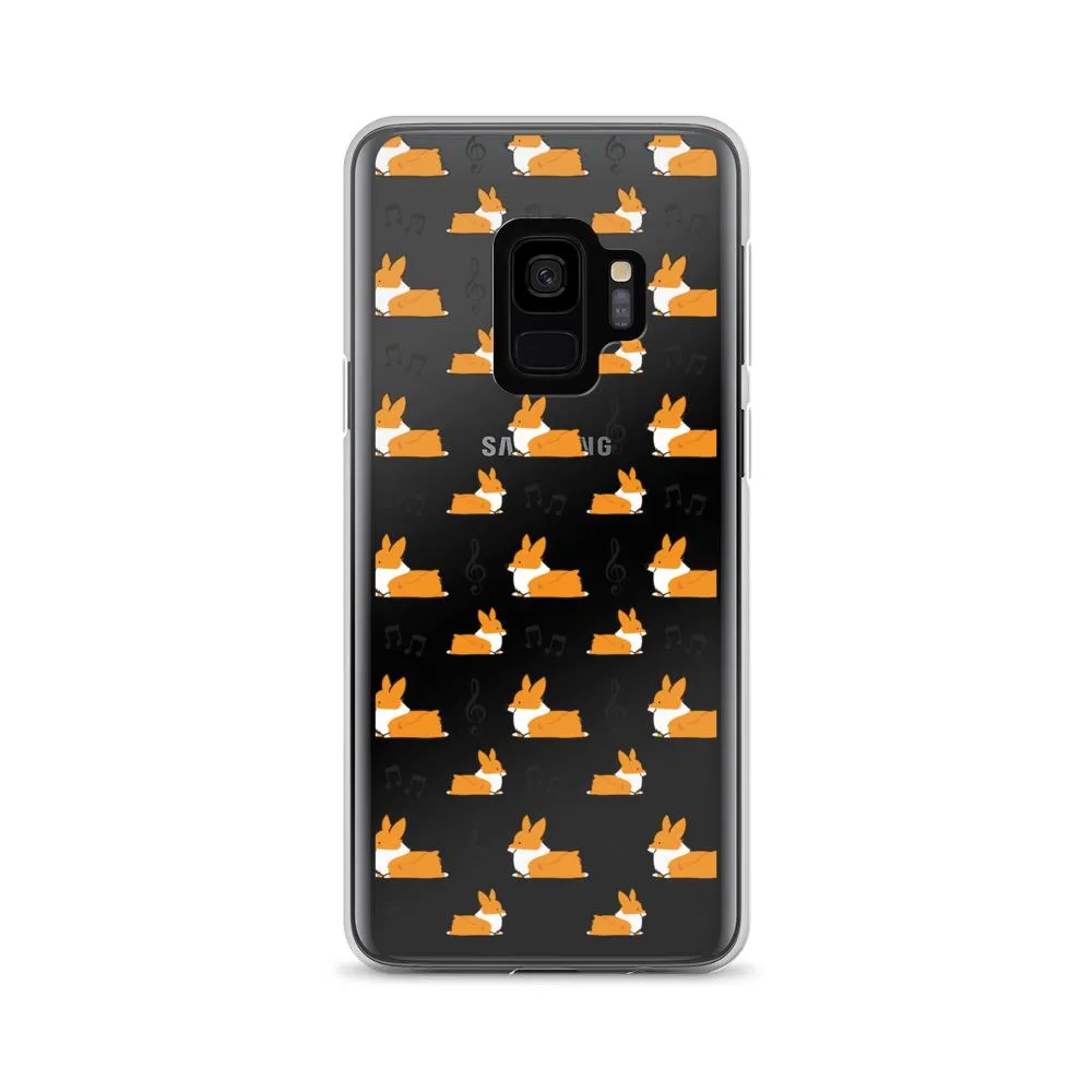 "Music Notes" Corgi Samsung Phone Case