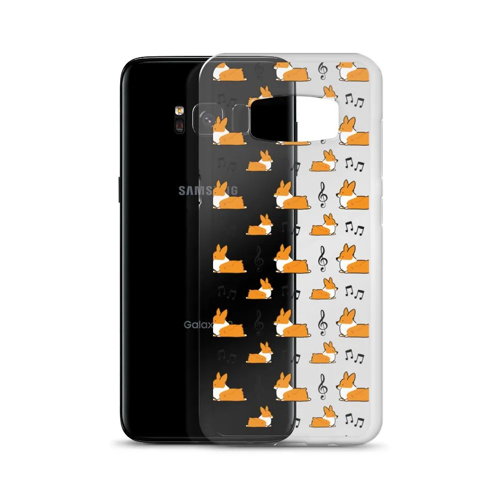 "Music Notes" Corgi Samsung Phone Case