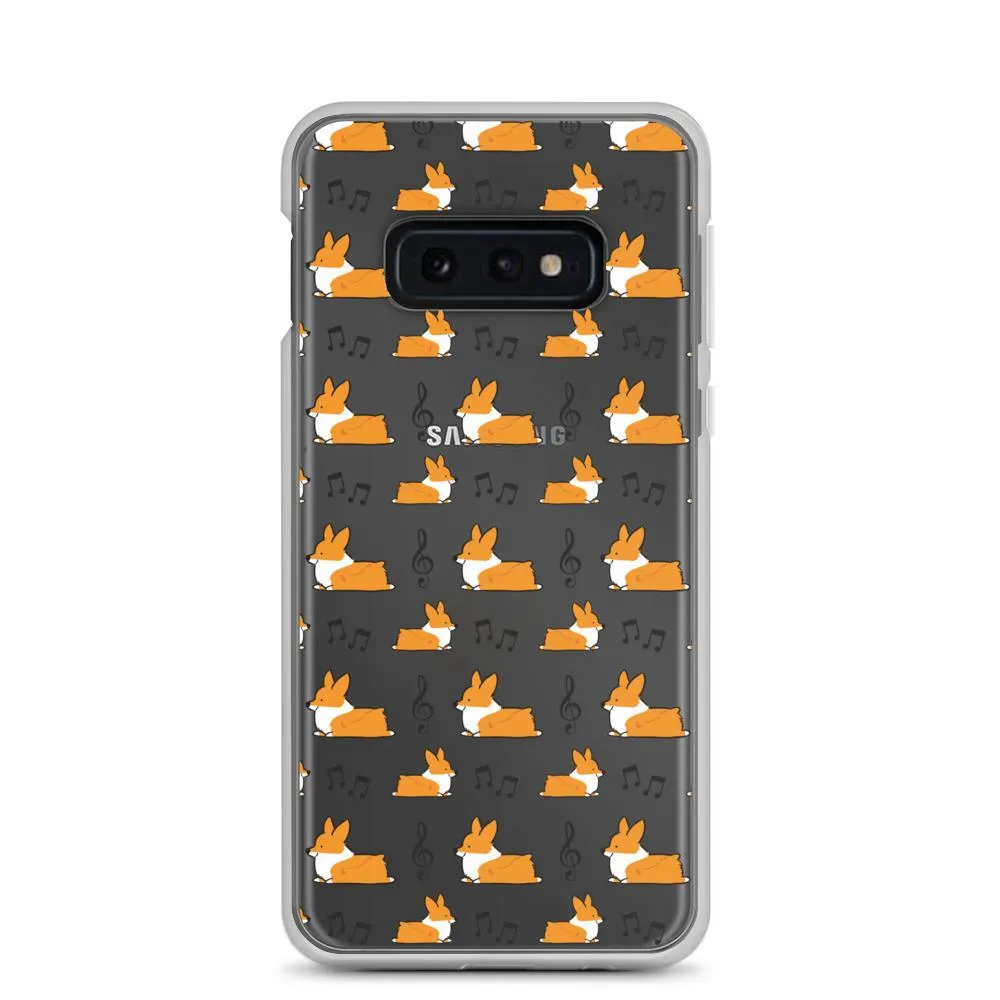 "Music Notes" Corgi Samsung Phone Case