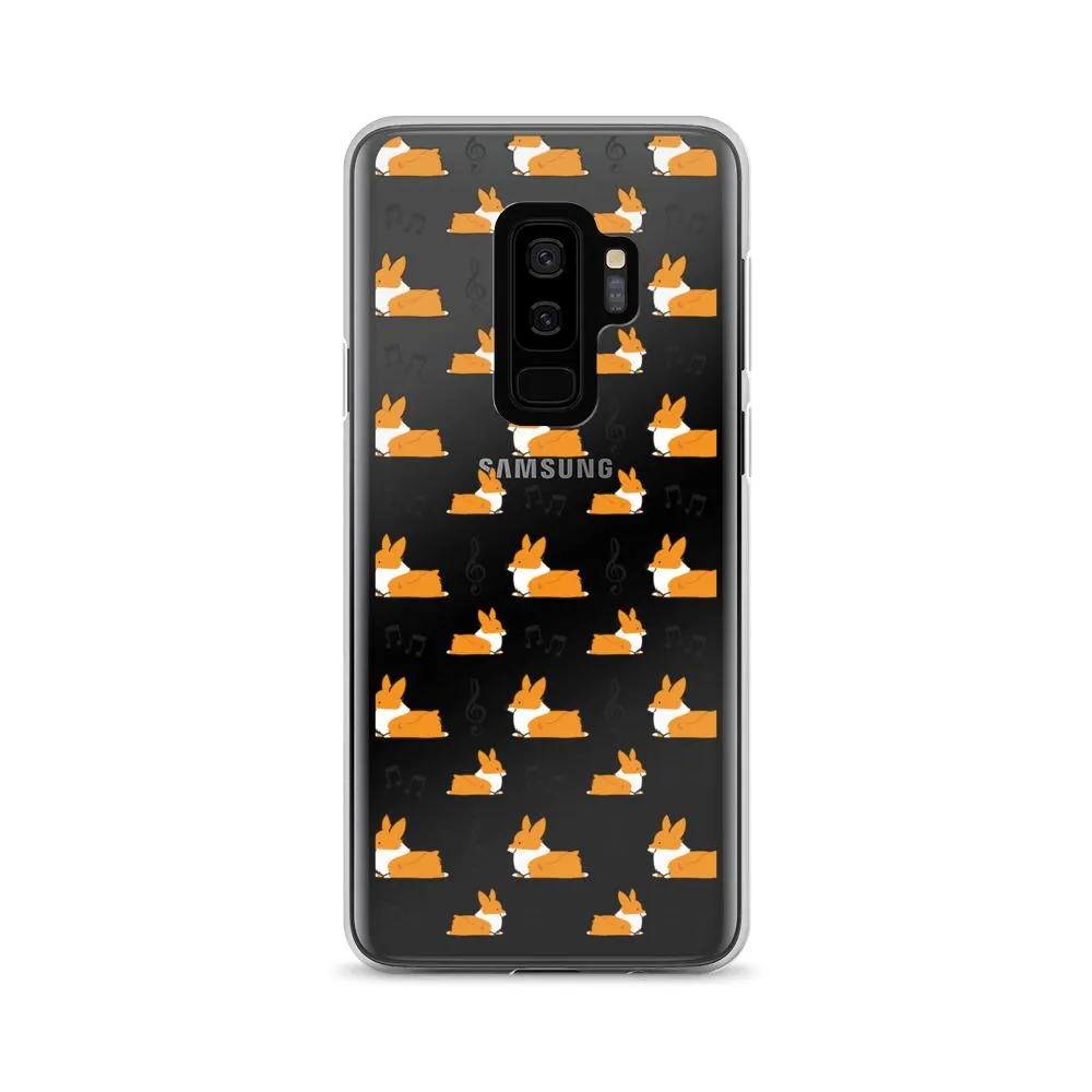 "Music Notes" Corgi Samsung Phone Case