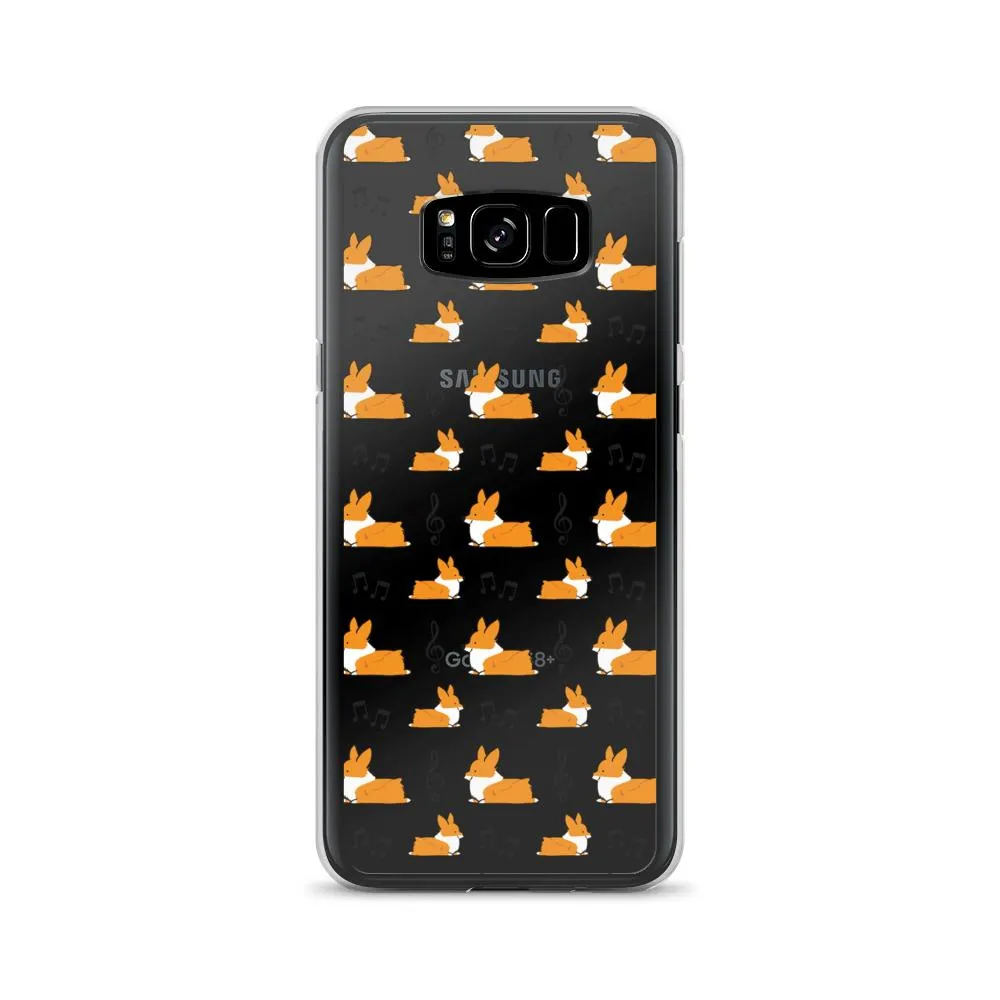 "Music Notes" Corgi Samsung Phone Case