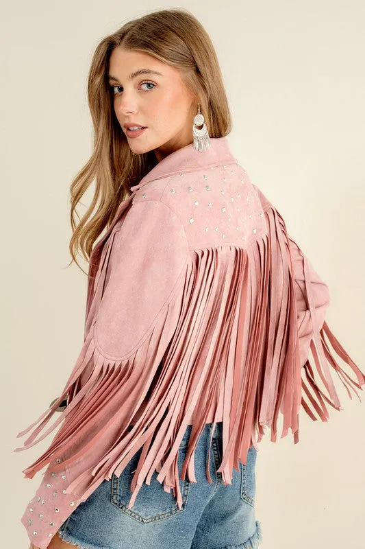 Rebel Fringe Studded Jacket