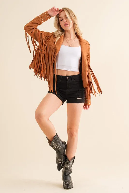 Rebel Fringe Studded Jacket