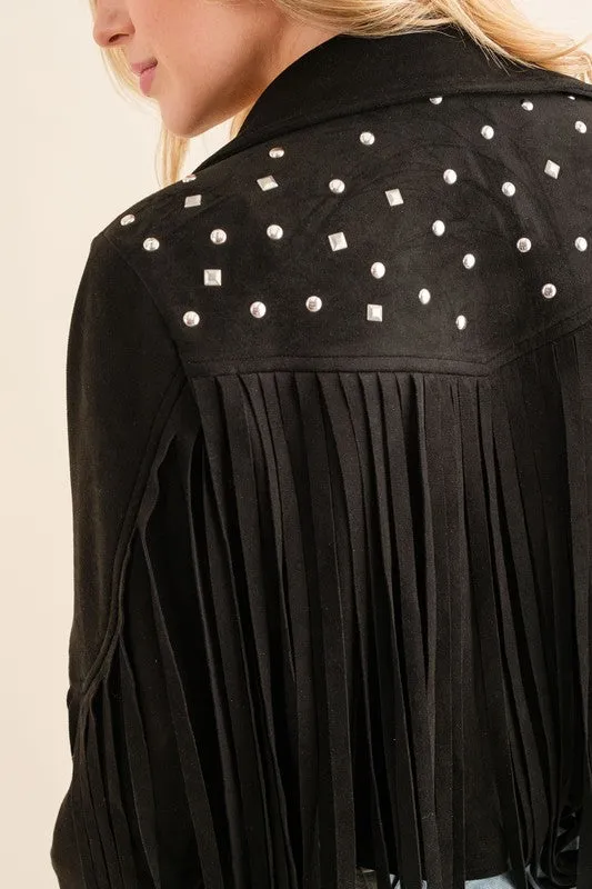 Rebel Fringe Studded Jacket