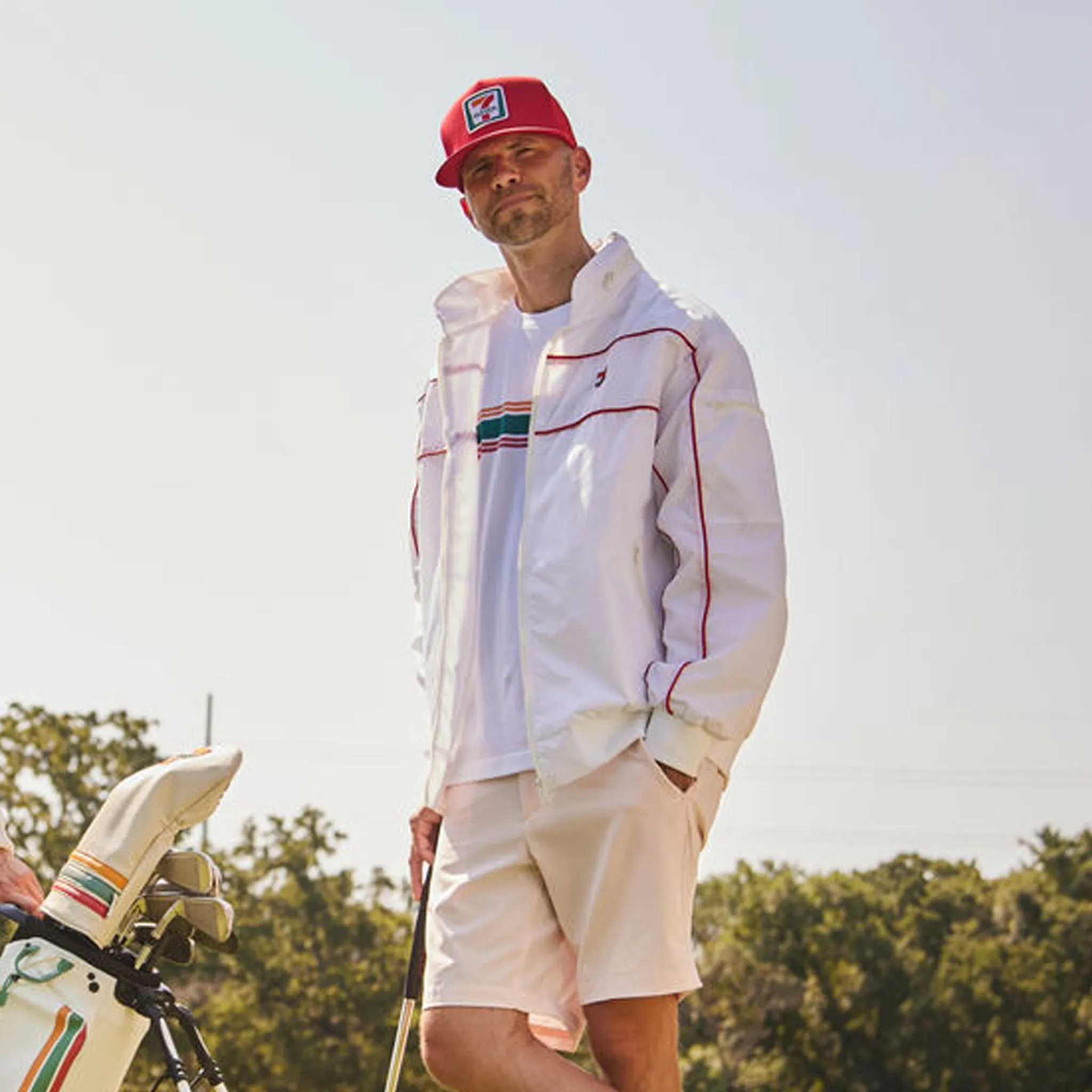 Retro 7-Eleven® White Windbreaker