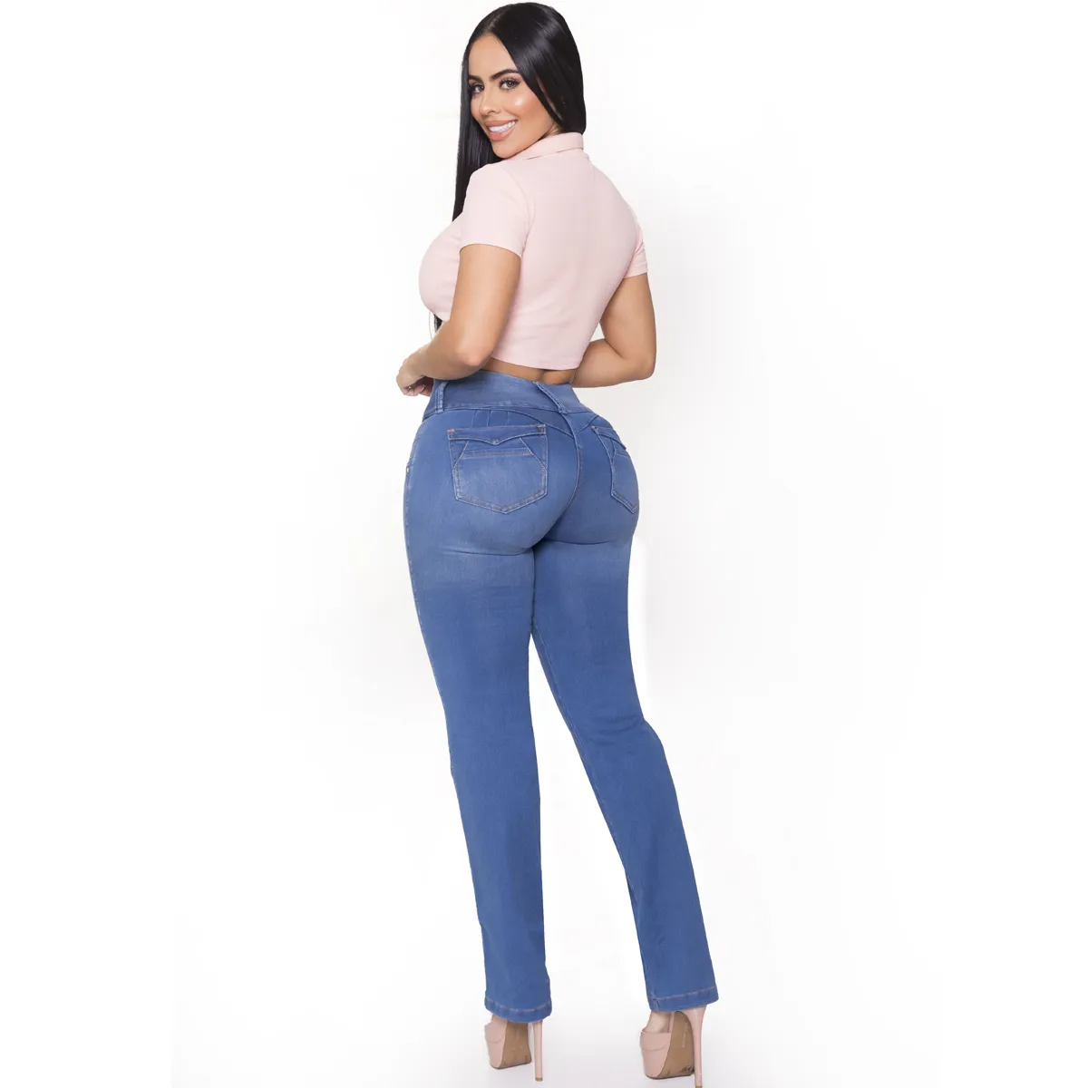 Rif. 0797Jeans Push Up a zampa