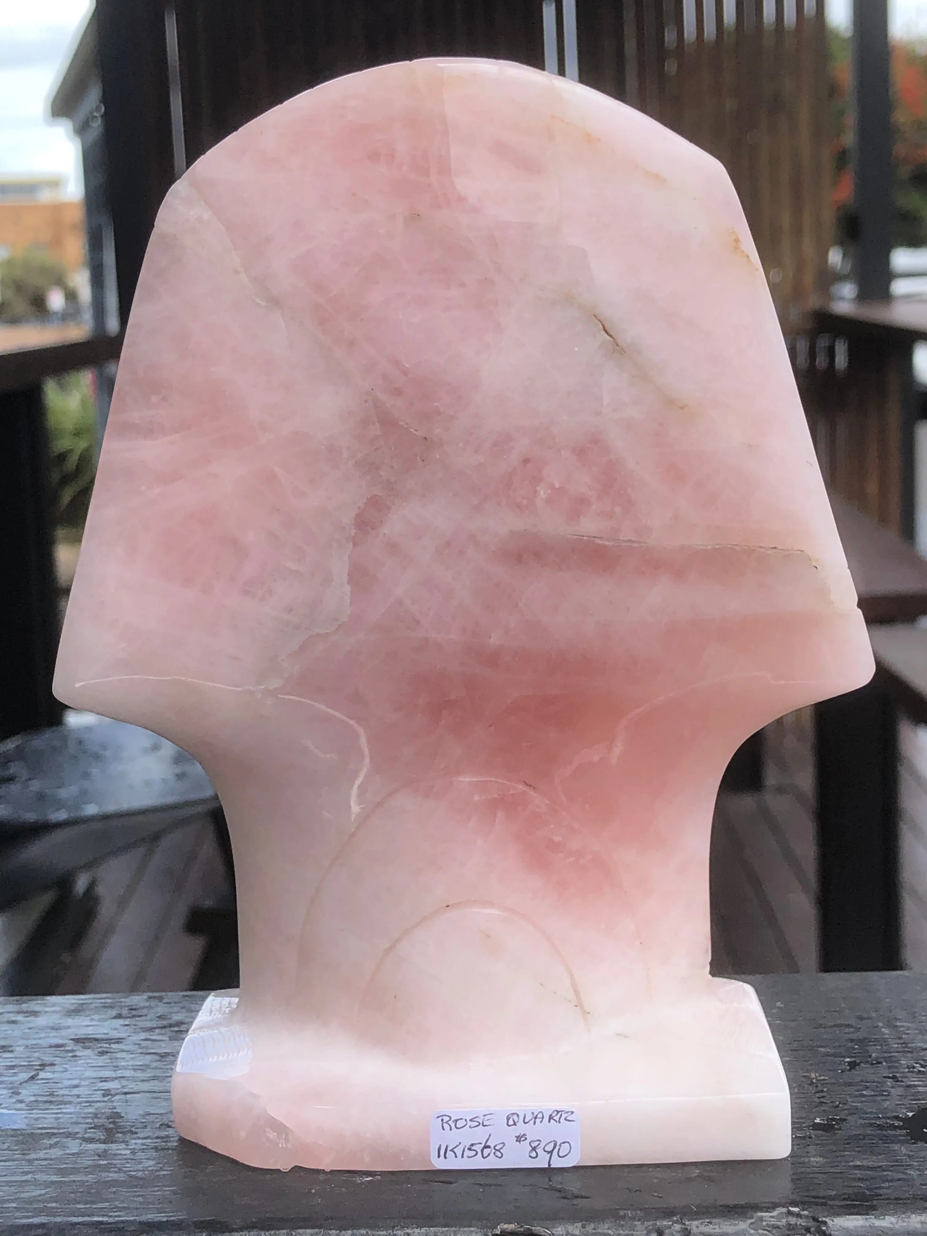 Rose Quartz Pharaoh Skull [1k1568]