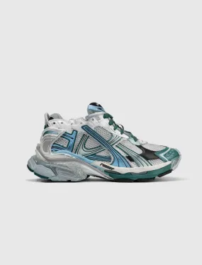 RUNNER SNEAKER WHITE/GREEN/ BLUE