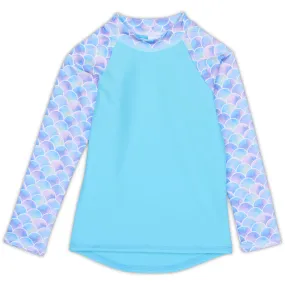 Scalie Girlie Long Sleeves Rash Guard Top UPF 50  for Girls