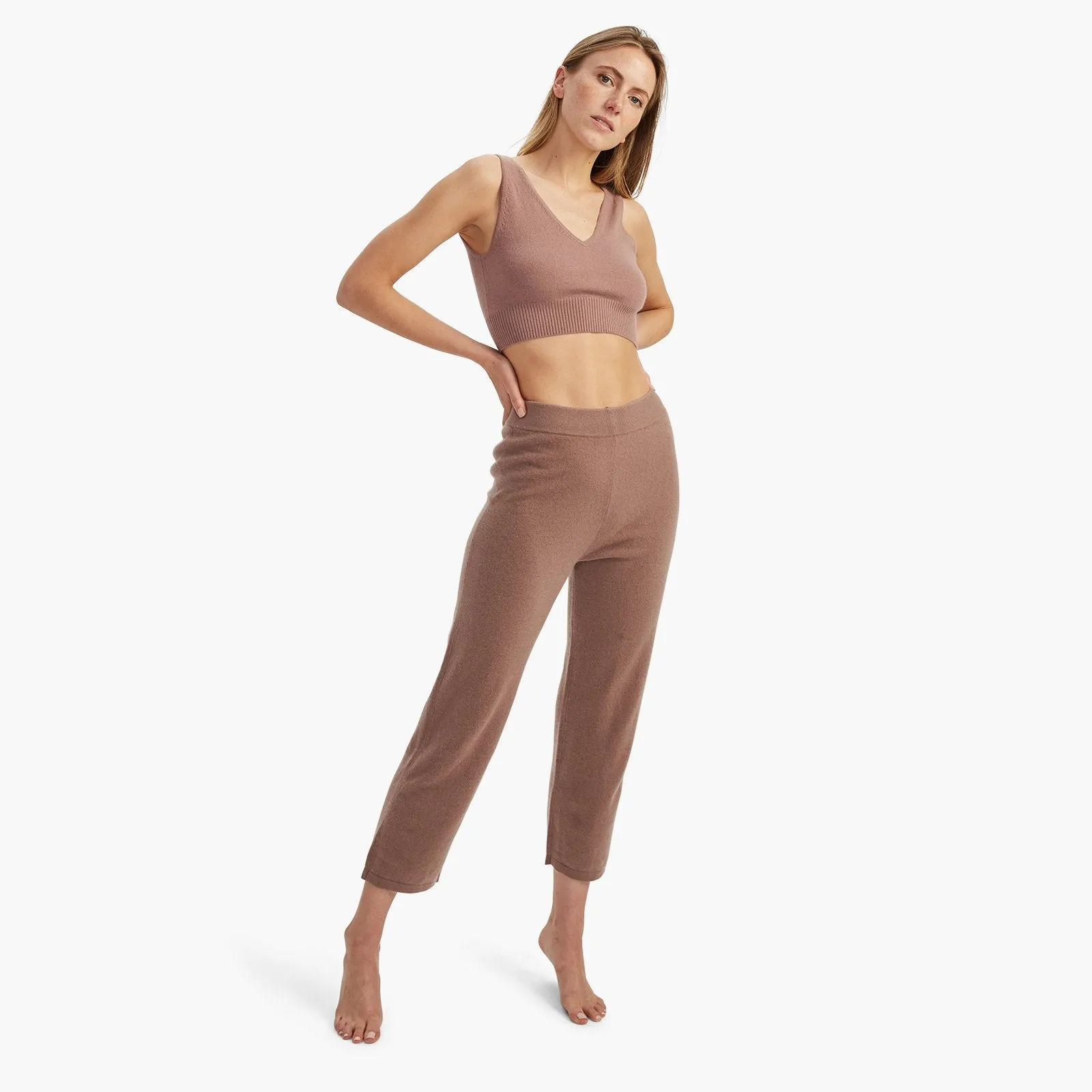 Signature Cashmere Cropped Pant