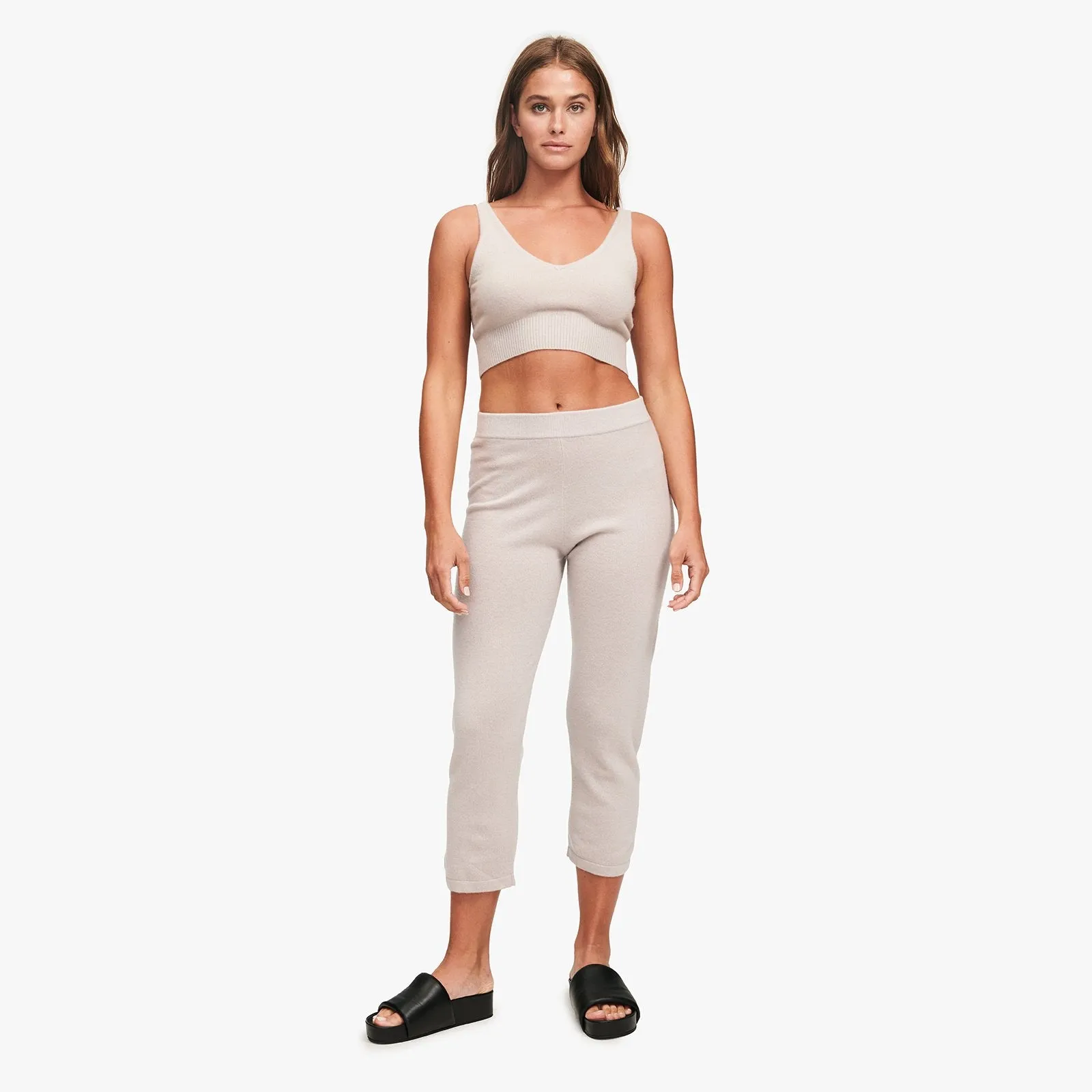 Signature Cashmere Cropped Pant