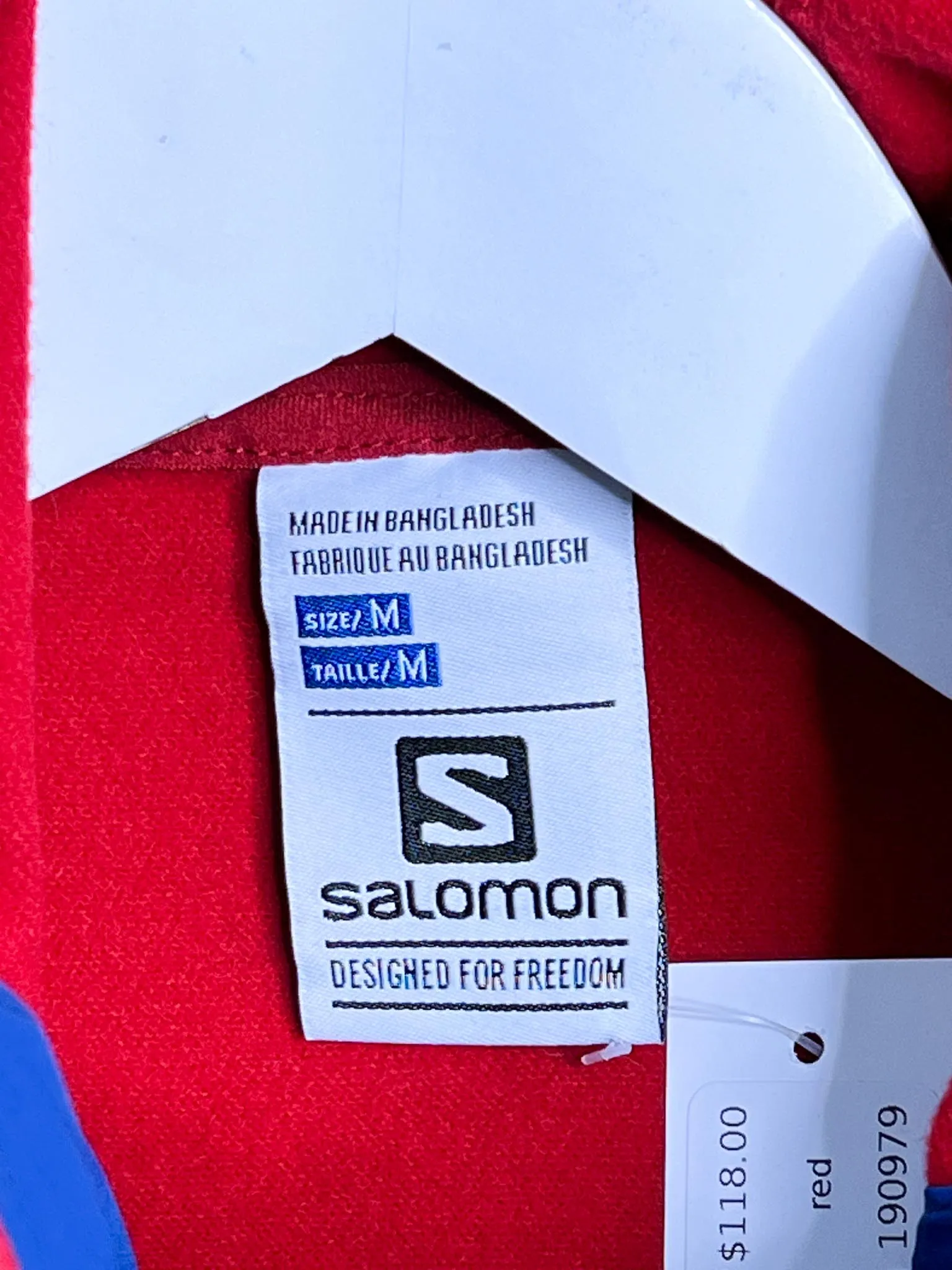 Size M - Salomon Red Spray Jacket