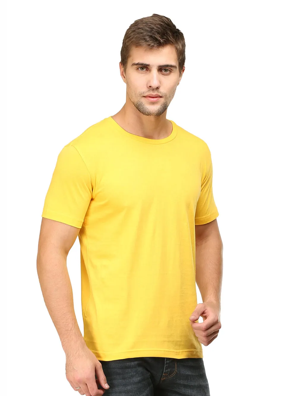 Solids : Premium Yellow Unisex T -shirt