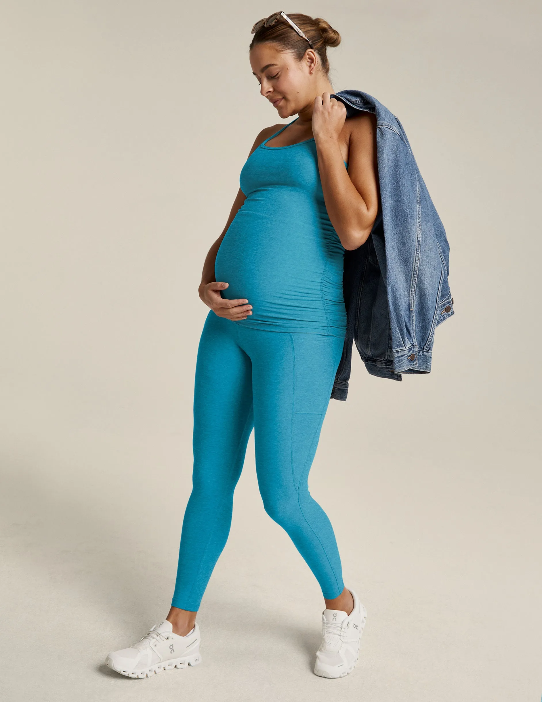 Spacedye Love the Bump Maternity Pocket Midi Legging