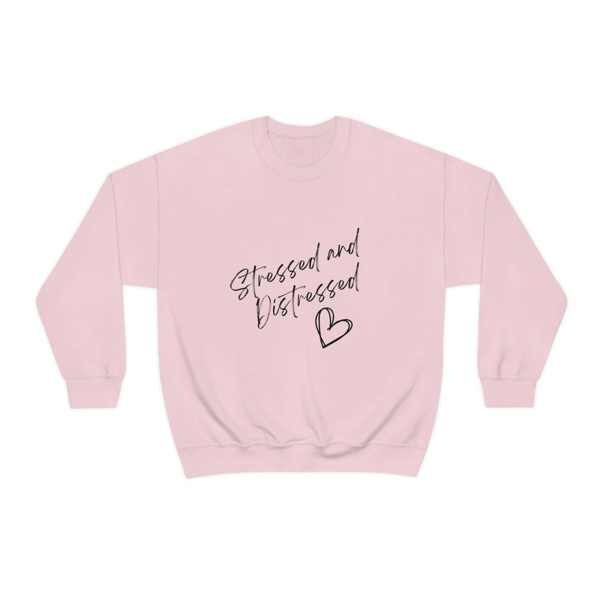 Stressed and Distressed Crewneck Sweatshirt (Light Colors)