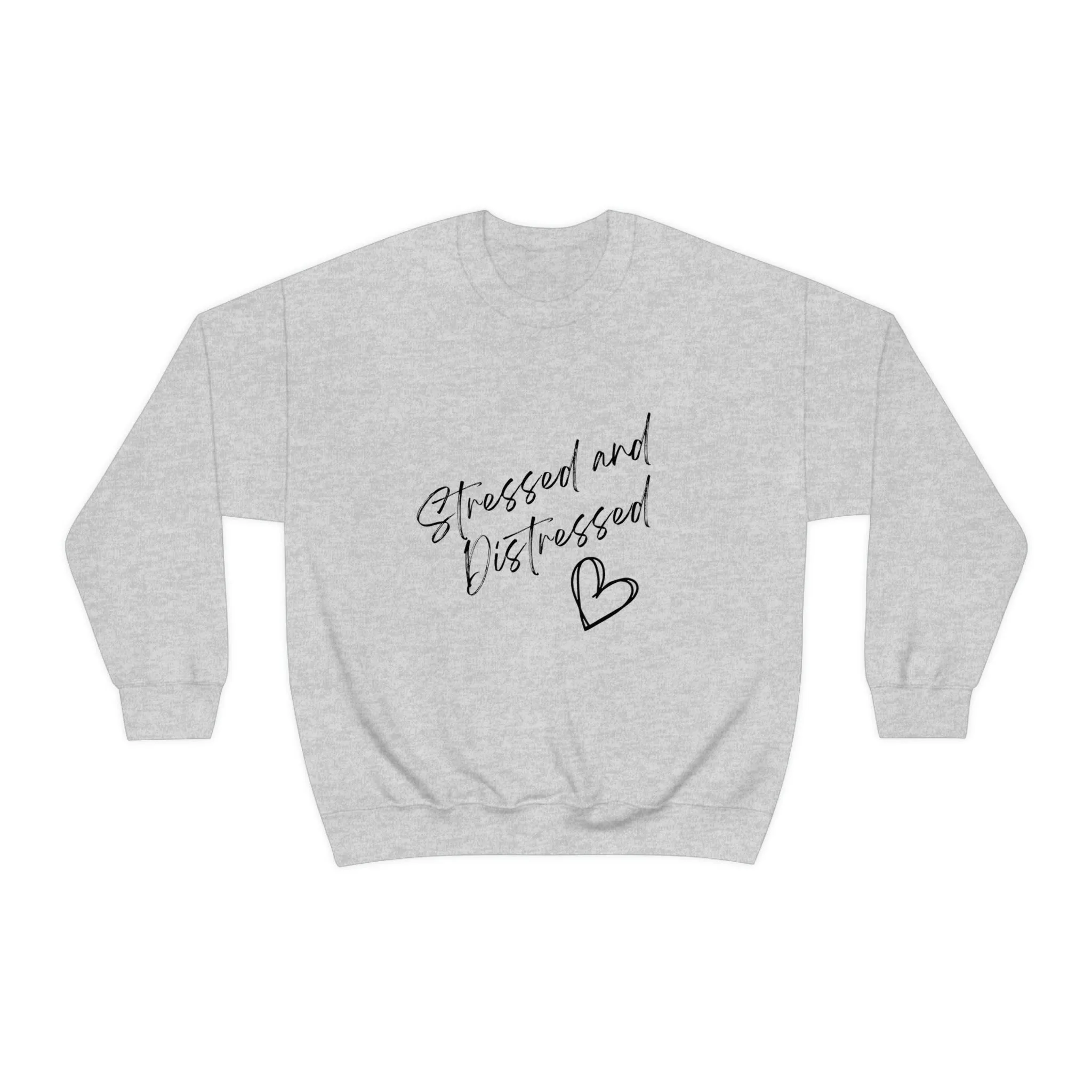 Stressed and Distressed Crewneck Sweatshirt (Light Colors)