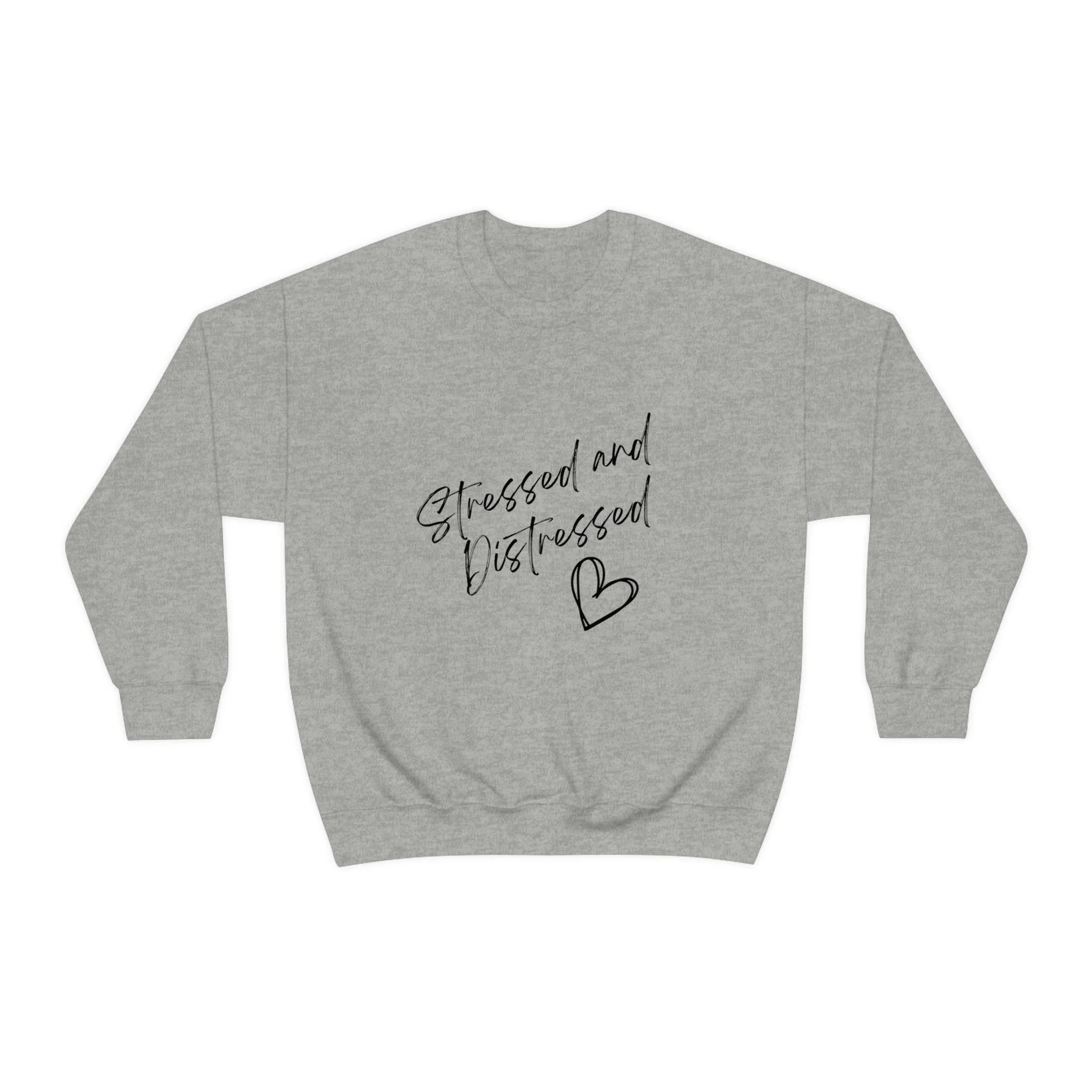 Stressed and Distressed Crewneck Sweatshirt (Light Colors)