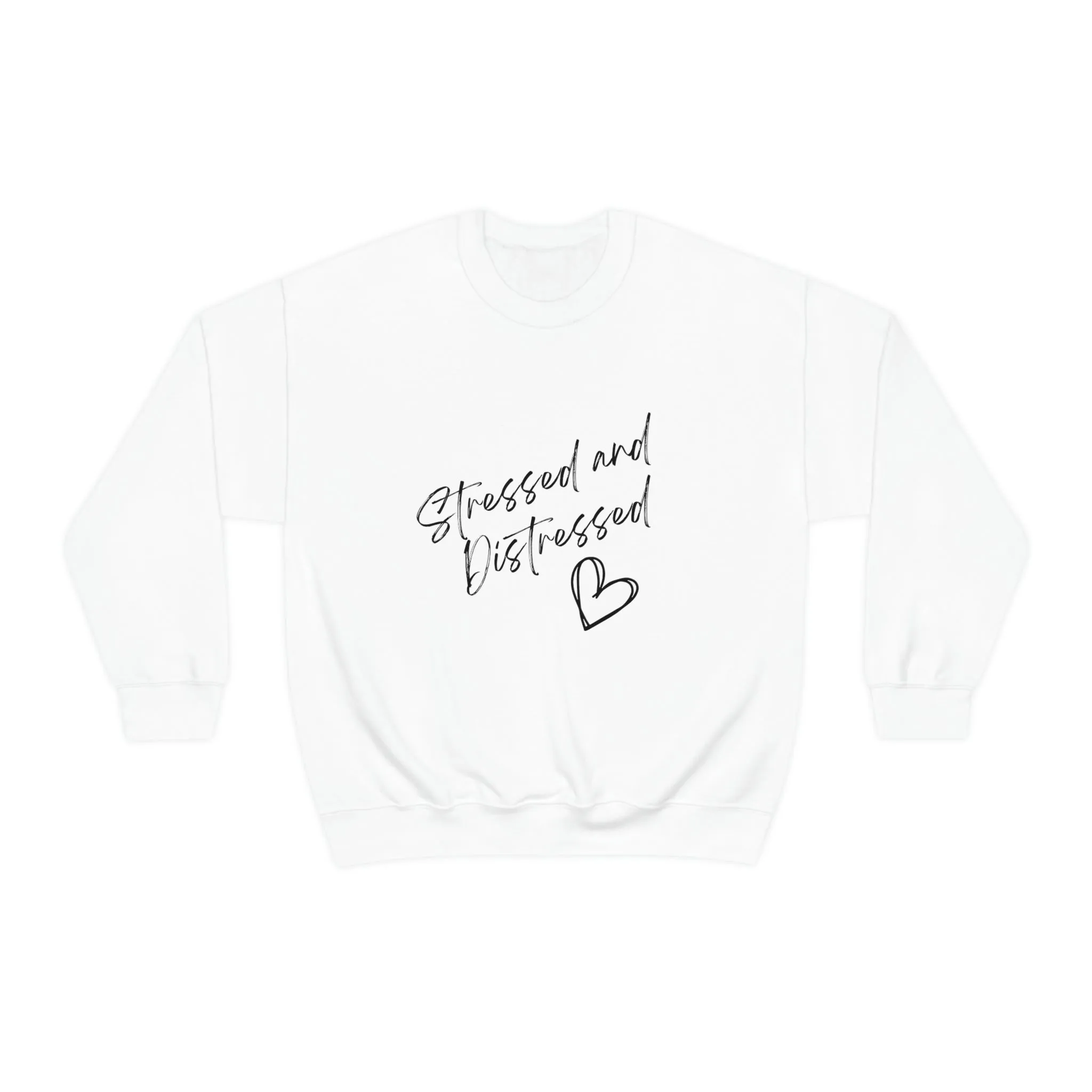 Stressed and Distressed Crewneck Sweatshirt (Light Colors)