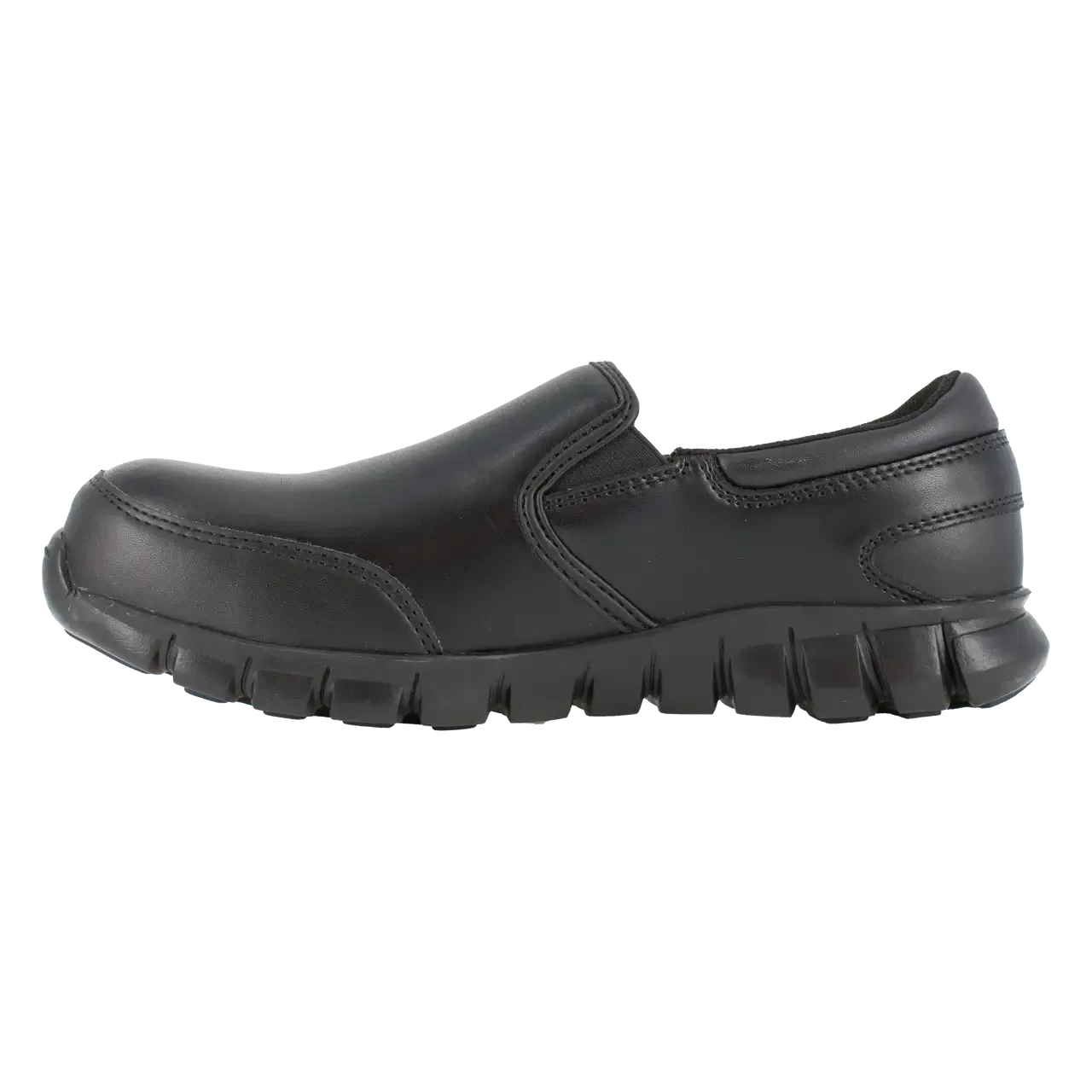 Sublite Cushion Composite-Toe Slip On Athletic Work Shoe Black